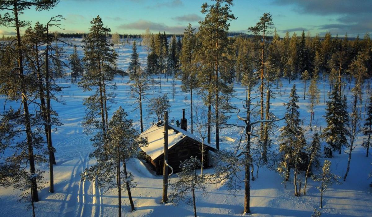 Будиночки для туристів у Швеції / фото Facebook-сторінка Любові Бойко