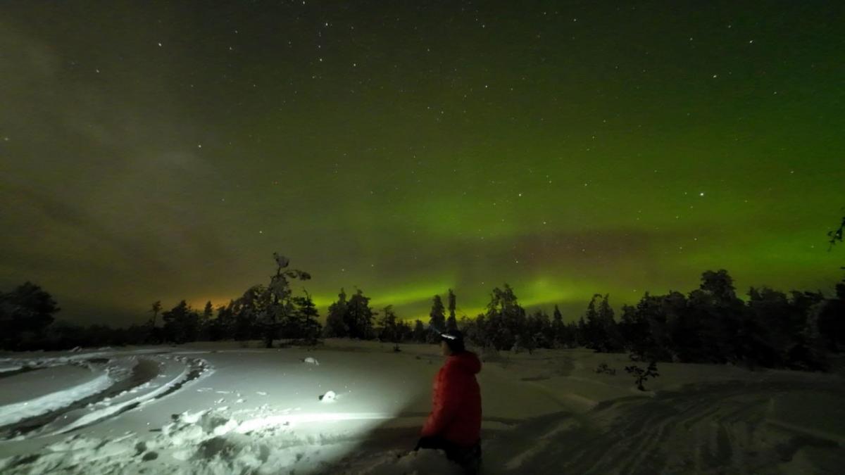 Подорож до Арктики: дістатися полярного кола, побачити північне сяйво і пробігти крижаний марафон 9 Любов мріяла побачити полярне сяйво / фото Facebook-сторінка Любові Бойко