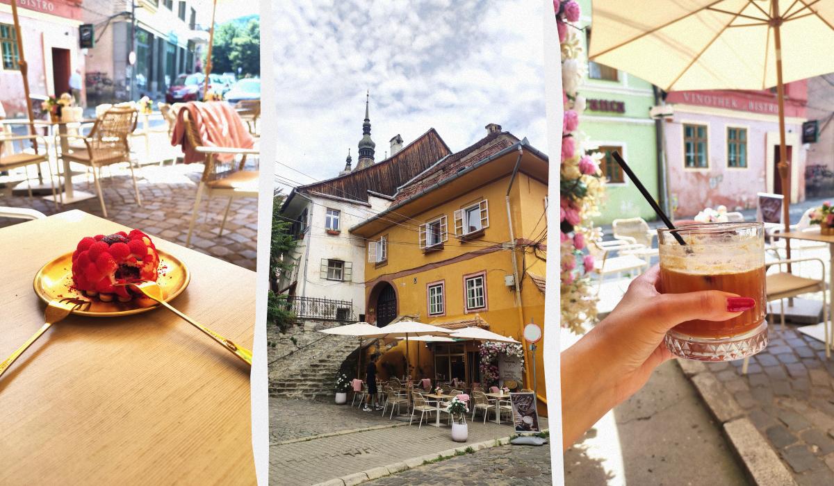 Сігішоара: найінстаграмніше місто Румунії та справжня батьківщина Дракули 23 Pasticceria UP Specialty Coffee в Сігішоарі / колаж D.UA, фото Марина Григоренко
