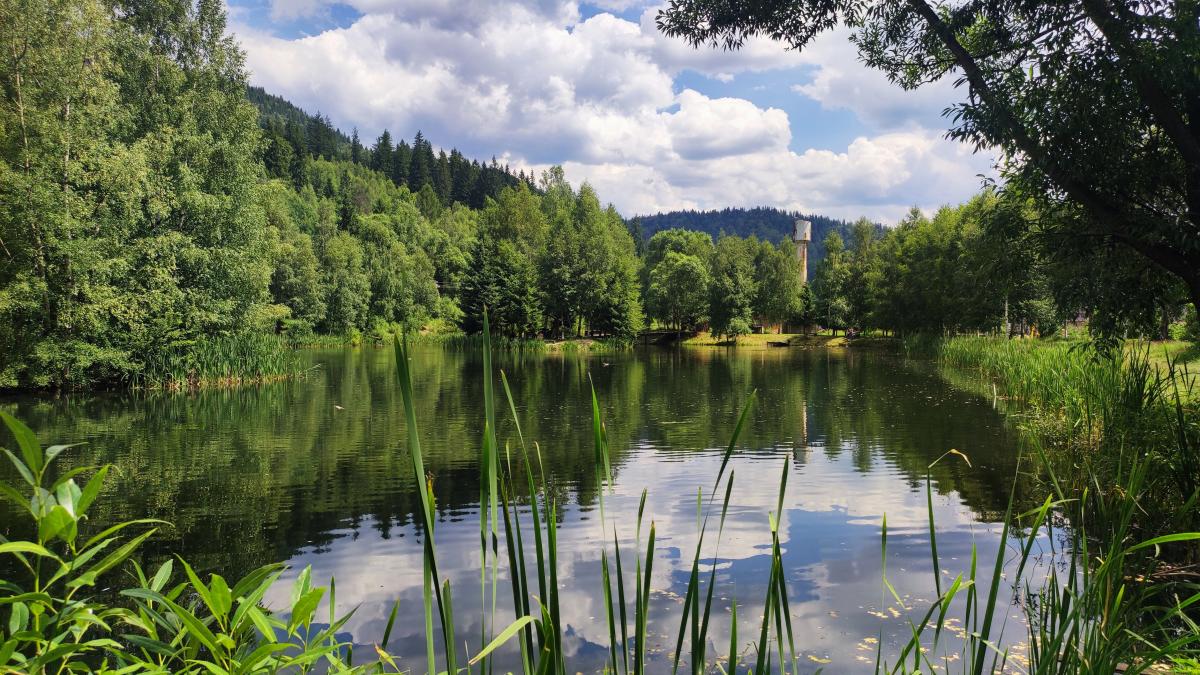 Татарів: тихий рай між галасливими Яремче та Буковелем 38 Озеро в Татарові / фото Марина Григоренко