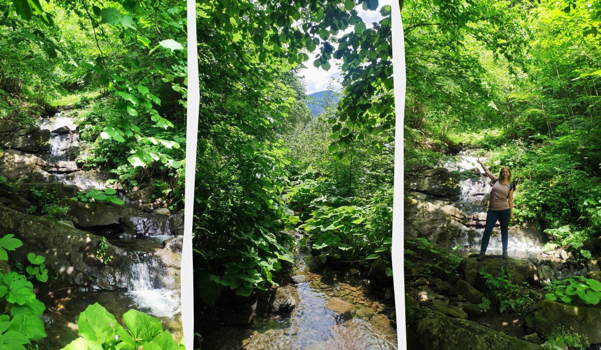 Татарів: тихий рай між галасливими Яремче та Буковелем 43 Водоспад Таторовик / колаж D.UA, фото Марина Григоренко
