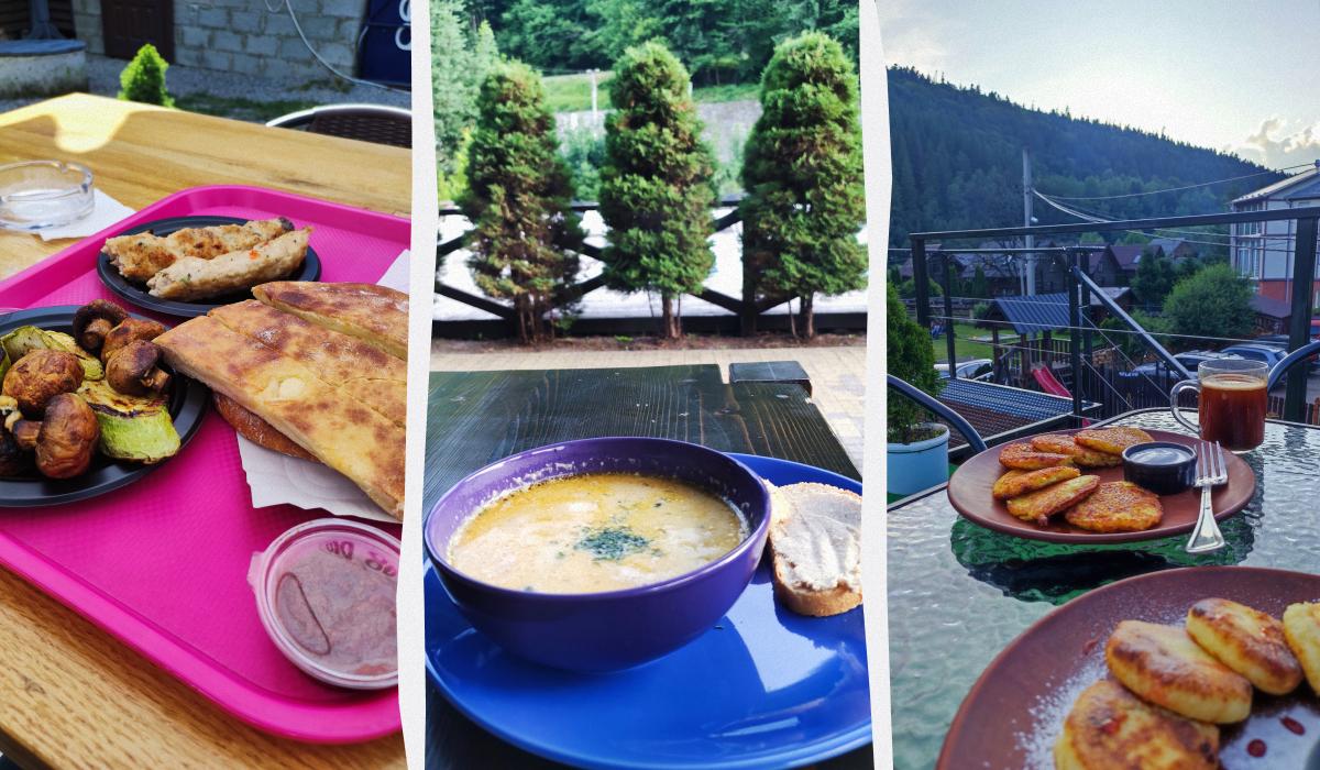 Татарів: тихий рай між галасливими Яремче та Буковелем 32 Страви в закладах "У Армена", Villa Billa та "Колорит" / колаж D.UA, фото Марина Григоренко