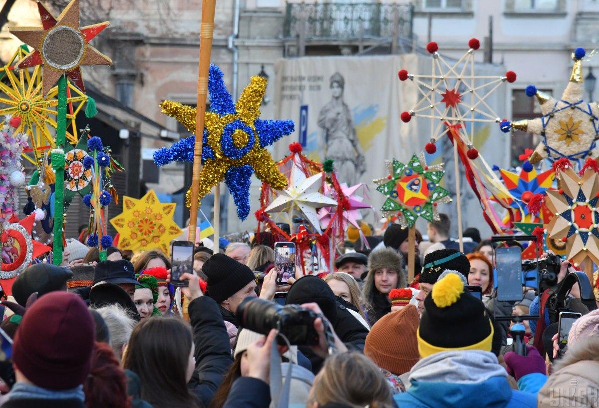 Хода звіздарів у Львові 30 грудня 2024 року / фото D.UA, Микола Тис