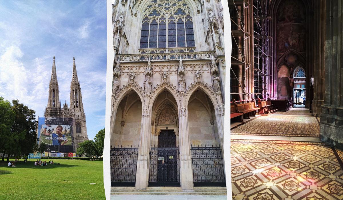 Вікенд у Відні: як відчути справжню атмосферу австрійської столиці 7 Вотівкірхе у Відні / колаж D.UA, фото Марина Григоренко