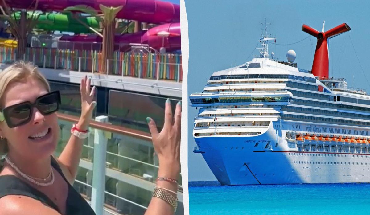 Джулія Зальцман три дні відпочивала на круїзному лайнері разом з чоловіком / колаж D.UA, фото pxhere.com, кадр з відео