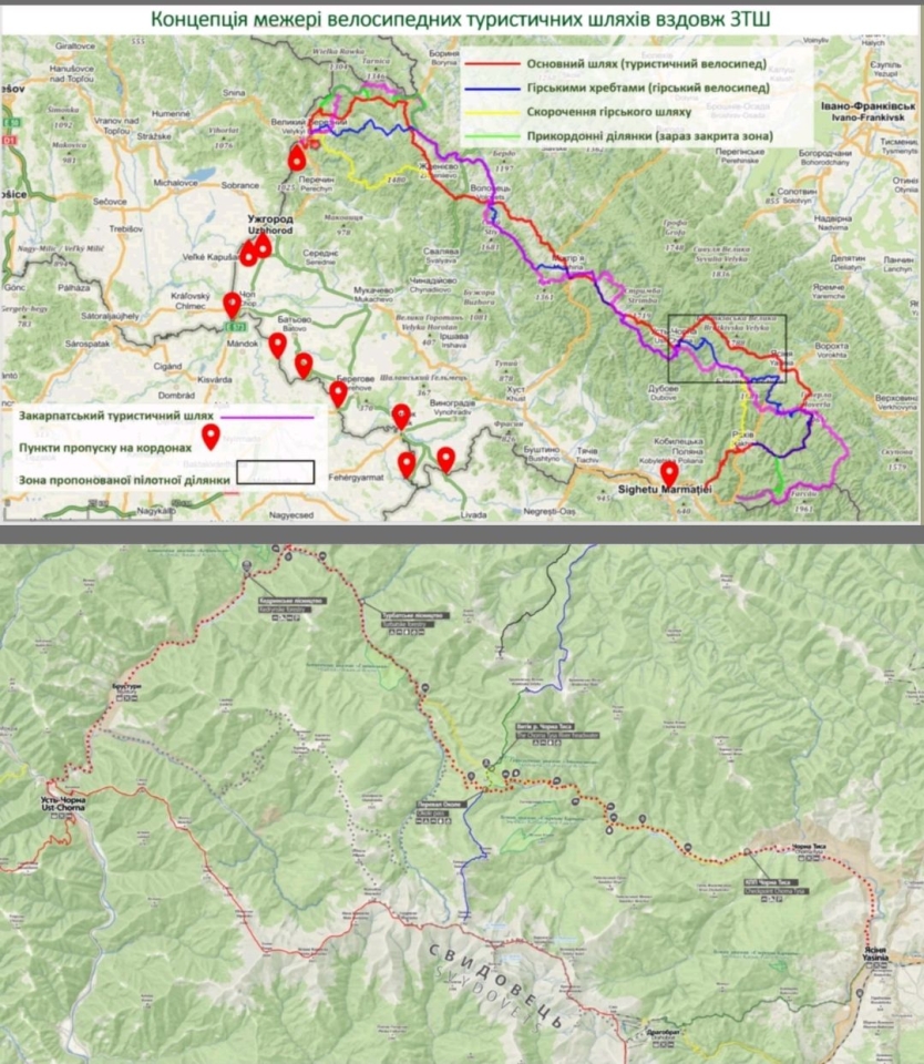 Маршрут Карпатами відкрили для велосипедів - що в ньому особливого, карта 3