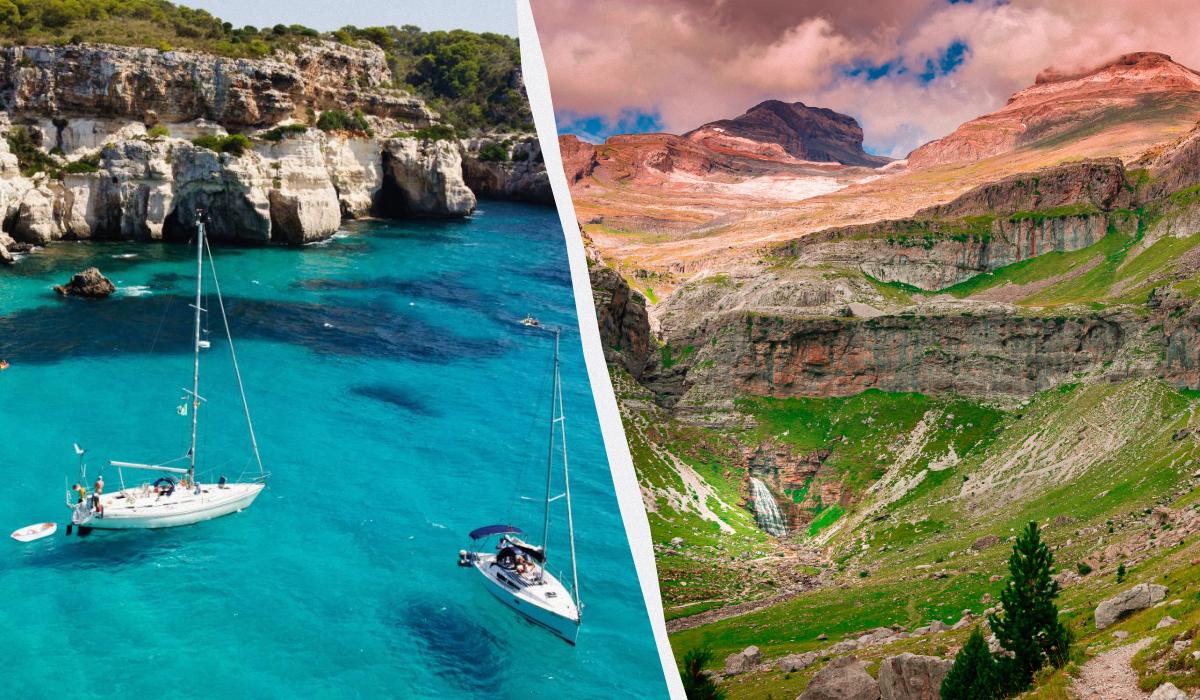 Від Менорки до Піренеїв – відпочинок в Іспанії може бути дуже різним / колаж D.UA, фото ua.depositphotos.com