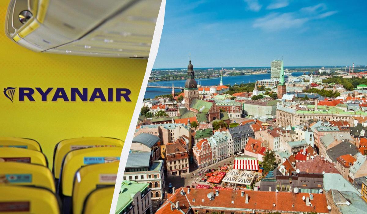 Ryanair скасовує два рейси з Риги / колаж D.UA, фото ua.depositphotos.com