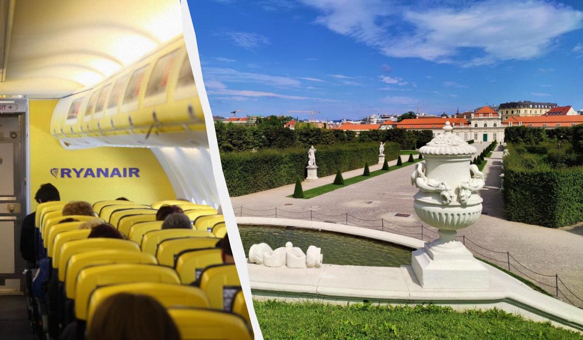 Ryanair скорочує кількість рейсів до Австрії / колаж D.UA, фото ua.depositphotos.com, Марина Григоренко