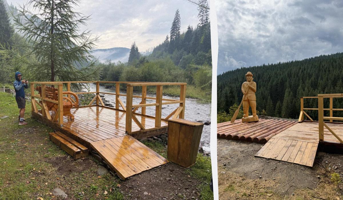 В Карпатах запустили новий туристичний маршрут, що з'єднає п'ять країн (фоторепортаж) 1 Відкрито першу ділянку оновленого "Закарпатського туристичного шляху" / колаж D.UA, фото фото Facebook голови Закарпатської ОДА Мирослава Білецького