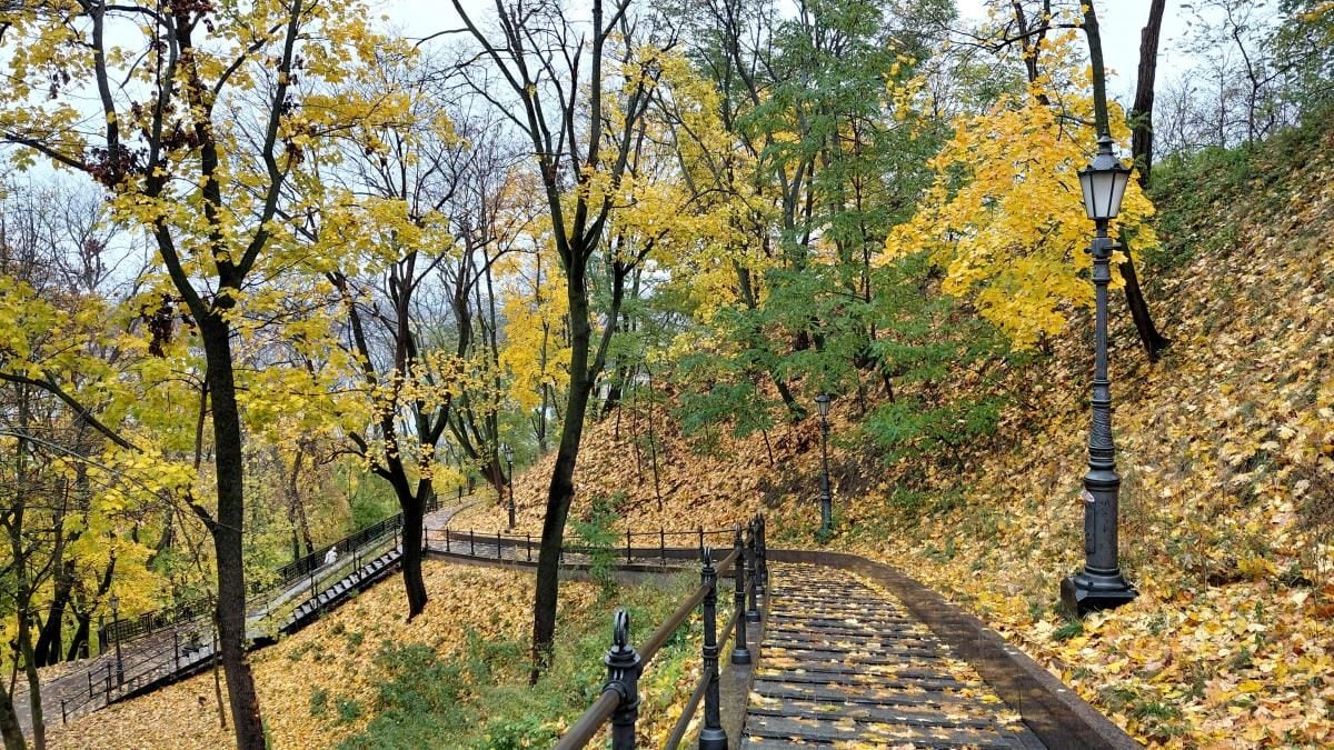 Яскраві фарби та мальовничі краєвиди: чим восени вражає Володимирська гірка у Києві (фото) 10 Яскраві фарби та мальовничі краєвиди: чим восени вражає Володимирська гірка у Києві (фото)
