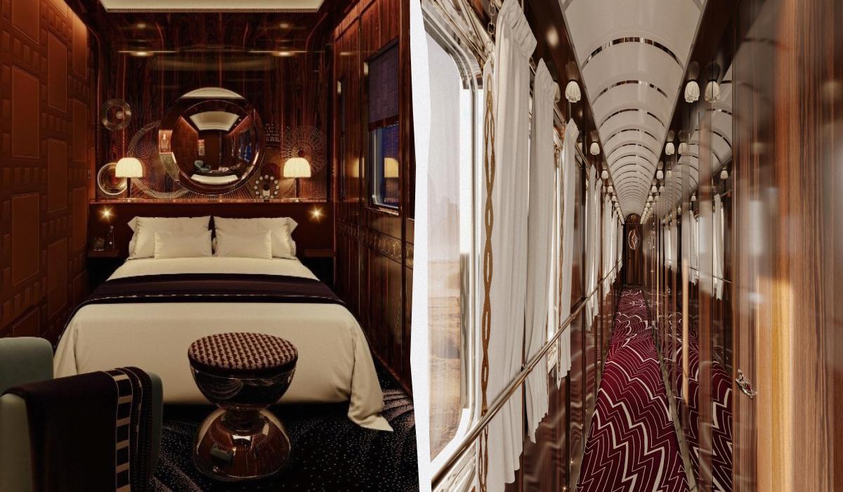Легендарний "Східний експрес" повертається: який вигляд матиме розкішний поїзд (фото) 3 Всередині оновленого "Східного експреса" / колаж D.UA, фото orient-express.com