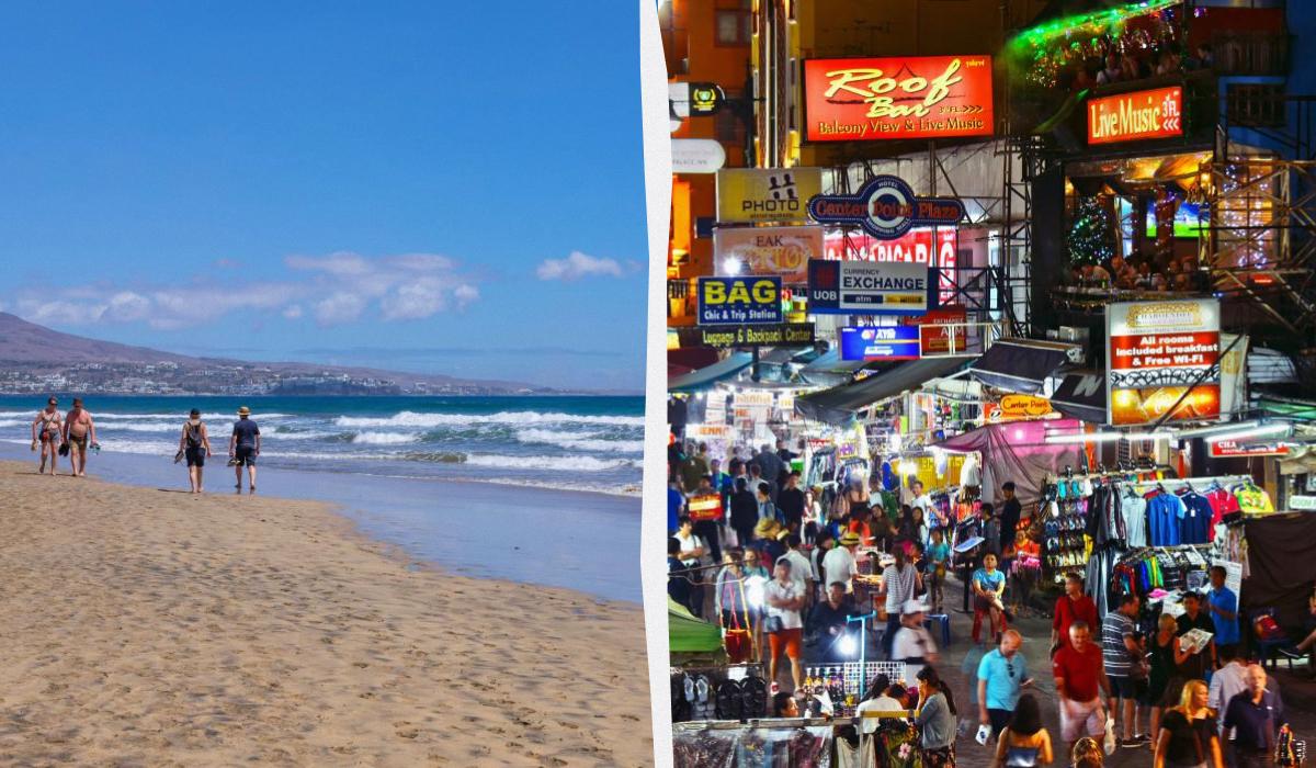 Від Канарських островів до Таїланду - де погрітися взимку / колаж D.UA, фото ua.depositphotos.com