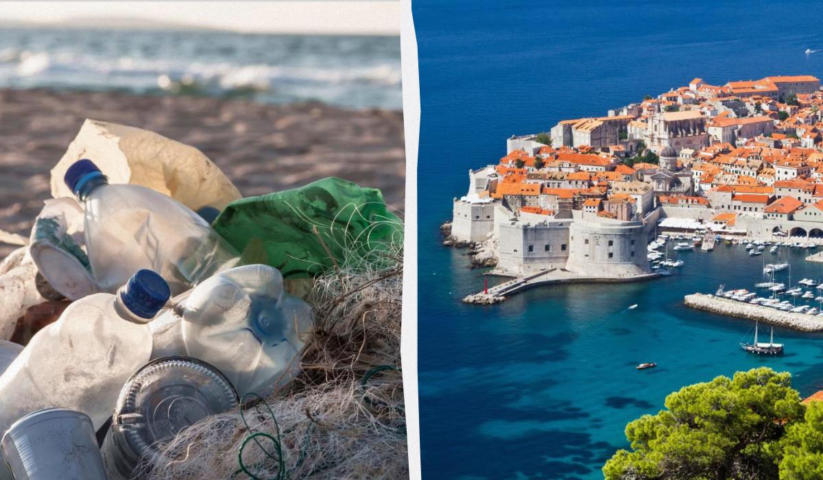 У Дубровник прибиває сміття з Албанії / колаж D.UA, фото ua.depositphotos.com