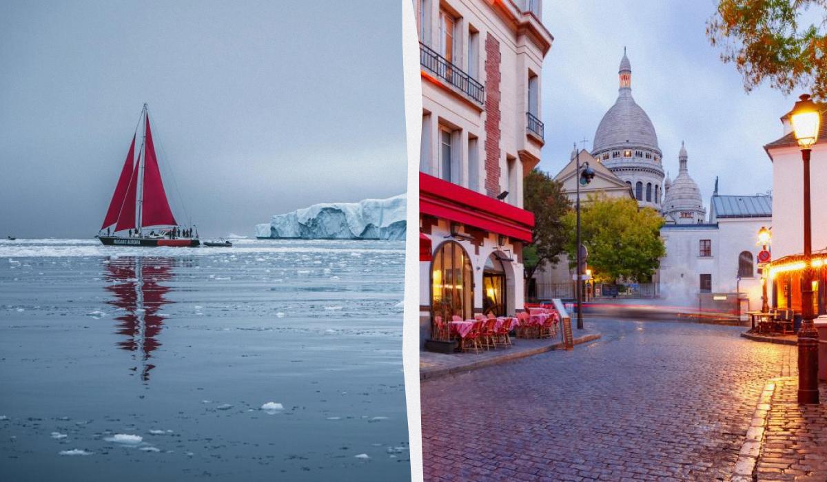 Ні Антарктида, ні Монмартр не витримують напливу туристів / колаж D.UA, фото ua.depositphotos.com