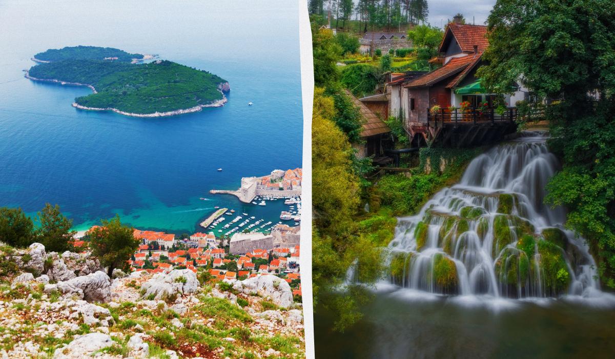 Острів Локрум і село Растоке - одні з найкращих прихованих перлин Хорватії / колаж D.UA, фото ua.depositphotos.com