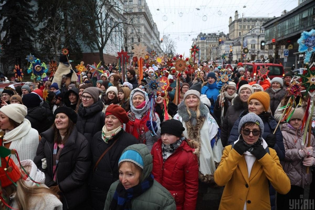 У Києві пройшла Різдвяна хода, присвячена захисникам України (фото)