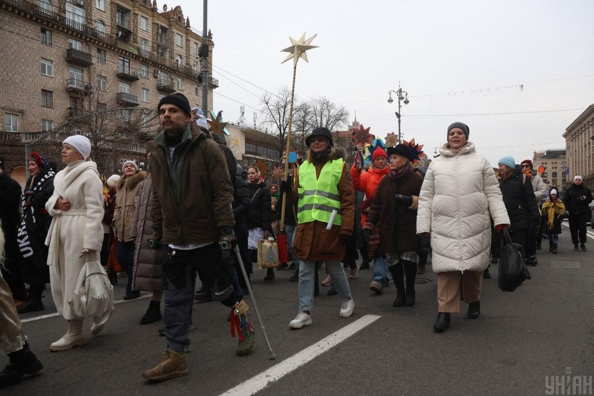 У Києві пройшла Різдвяна хода, присвячена захисникам України (фото)