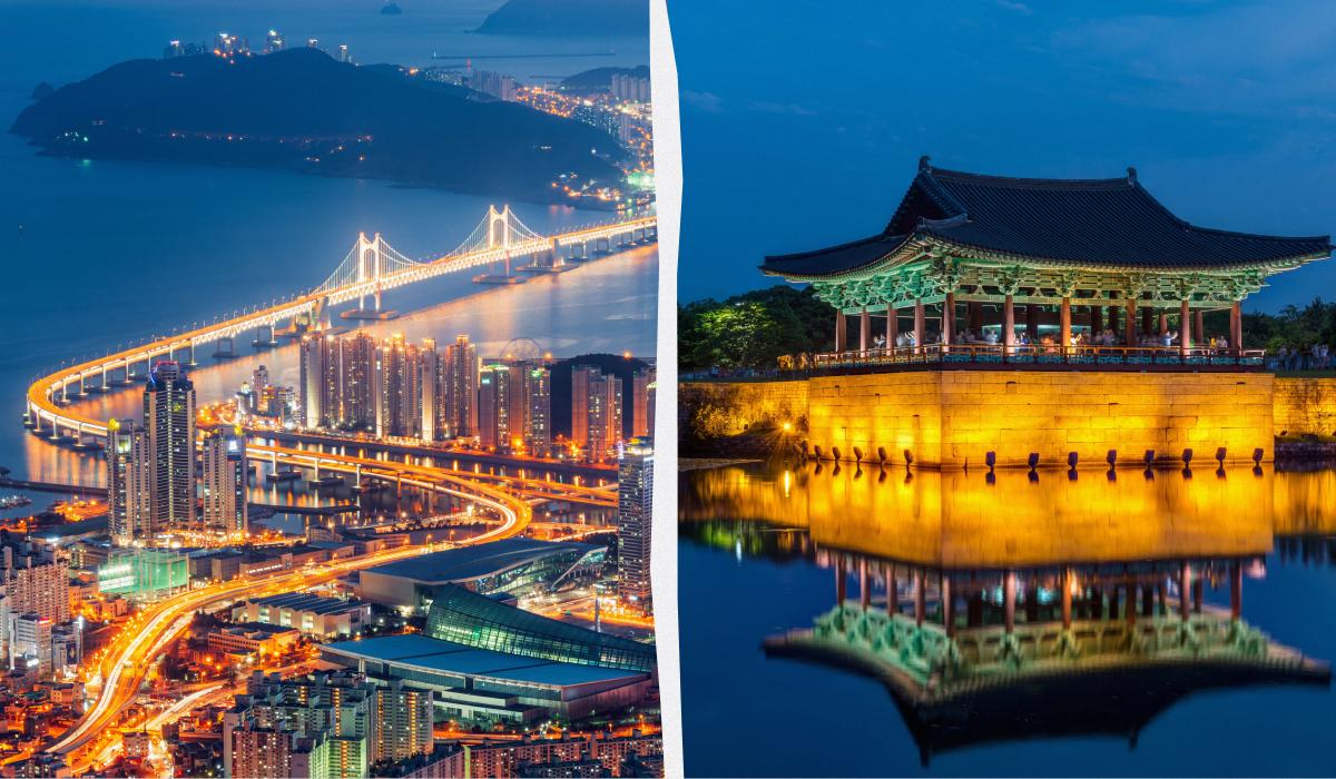 Міста Пусан і Кьонджу - чудові альтернативи Сеулу / колаж D.UA, фото ua.depositphotos.com