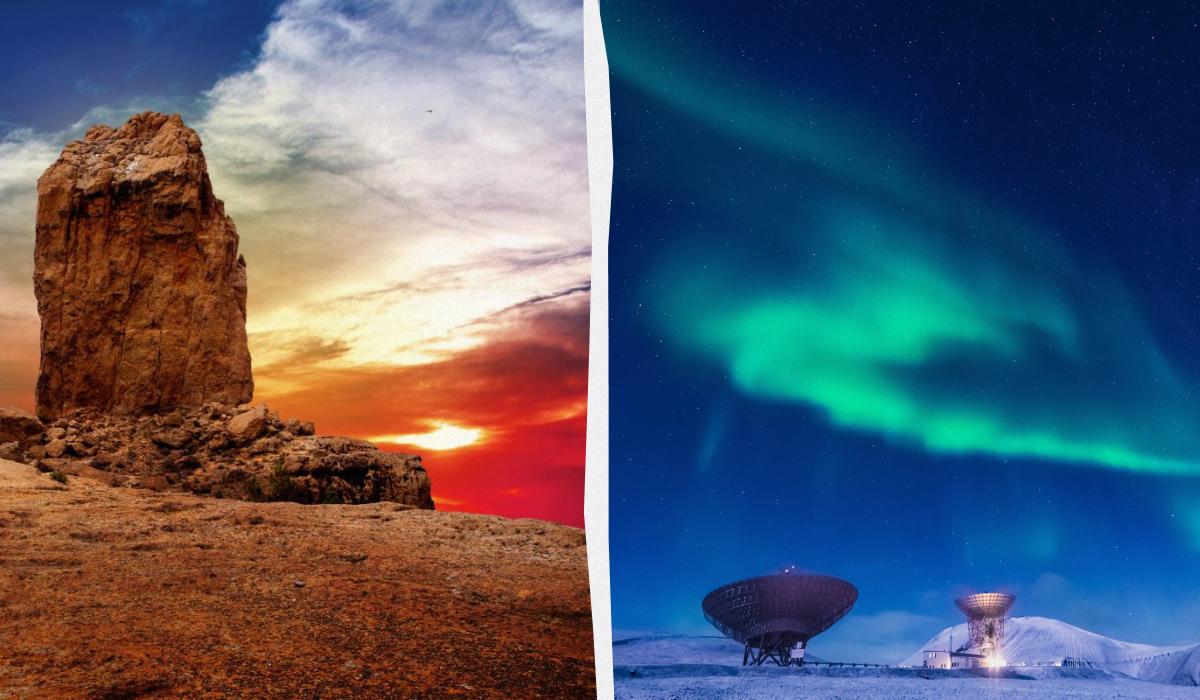 Від Канар до Шпіцбергена – найкращі місця для подорожі в січні / колаж D.UA, фото ua.depositphotos.com