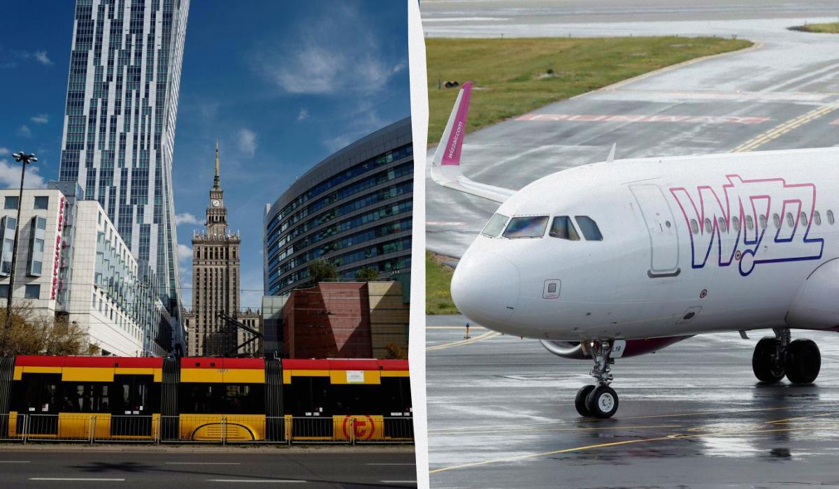 Wizz Air додає п'ять нових напрямків із Варшави / колаж D.UA, фото REUTERS