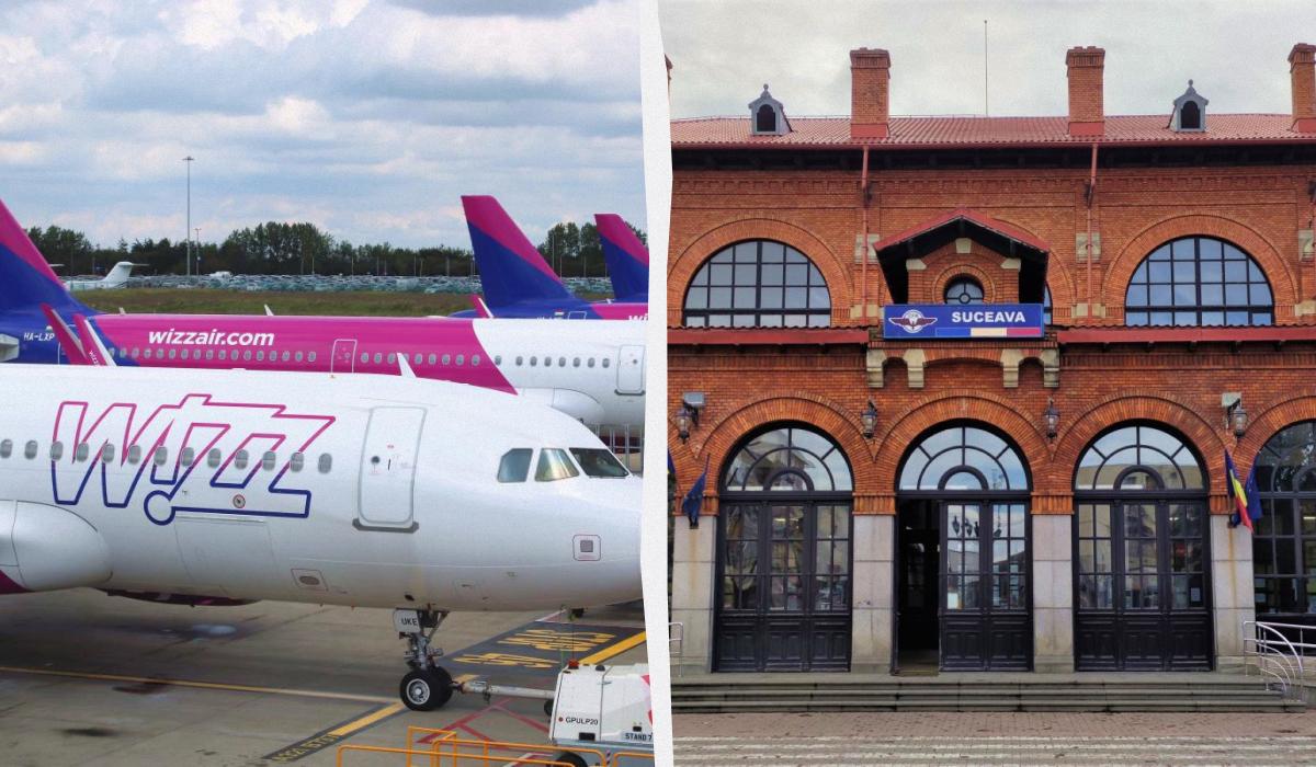 Wizz Air запустила нові рейси із Сучави / колаж D.UA, фото ua.depositphotos.com, Марина Григоренко