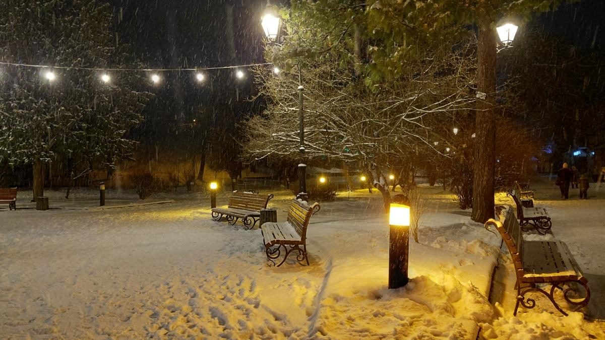 Рясні снігопади в Україні: Трускавець перетворився на справжню зимову казку (фоторепортаж)