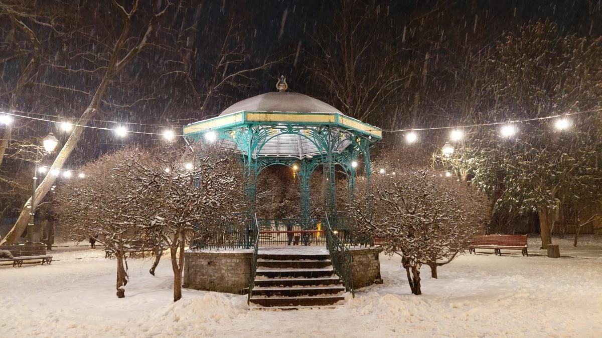 Рясні снігопади в Україні: Трускавець перетворився на справжню зимову казку (фоторепортаж)