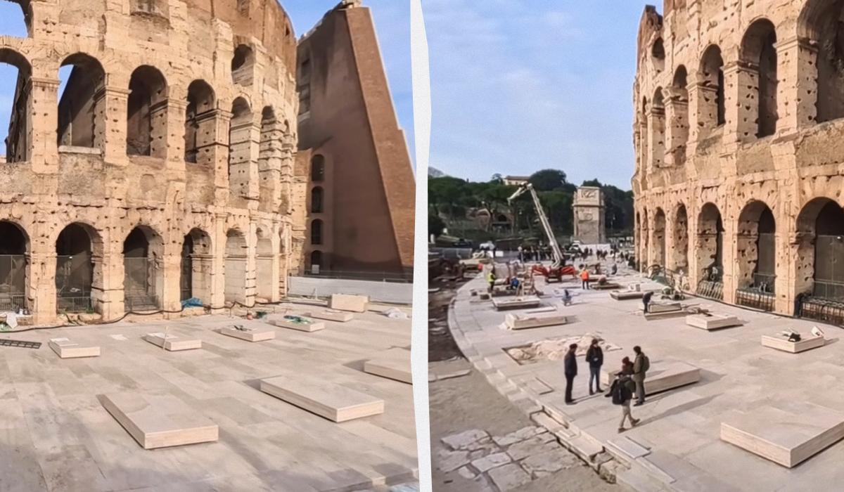 У римському Колізеї провели сучасну реконструкцію і нарвалися на критику