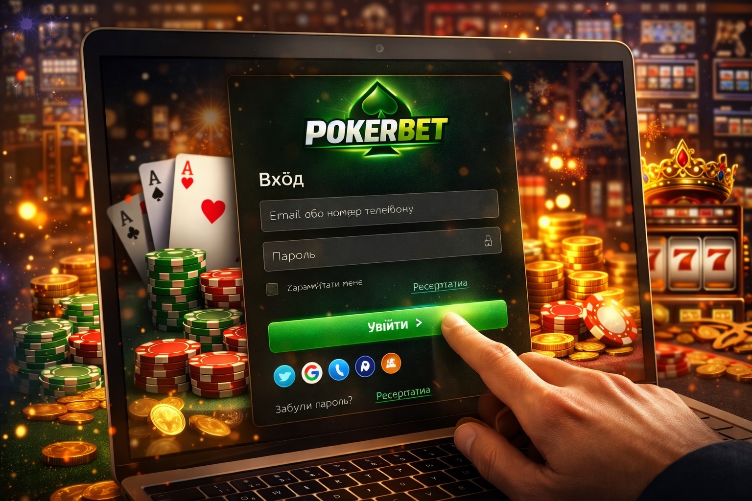 Покербет вхід та огляд можливостей акаунта 1